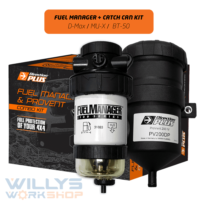 FMPV645DPK Fuel manager Pre Filter & Catch Can Kit DMAX / Mux / BT50 (FMPV645DPK)