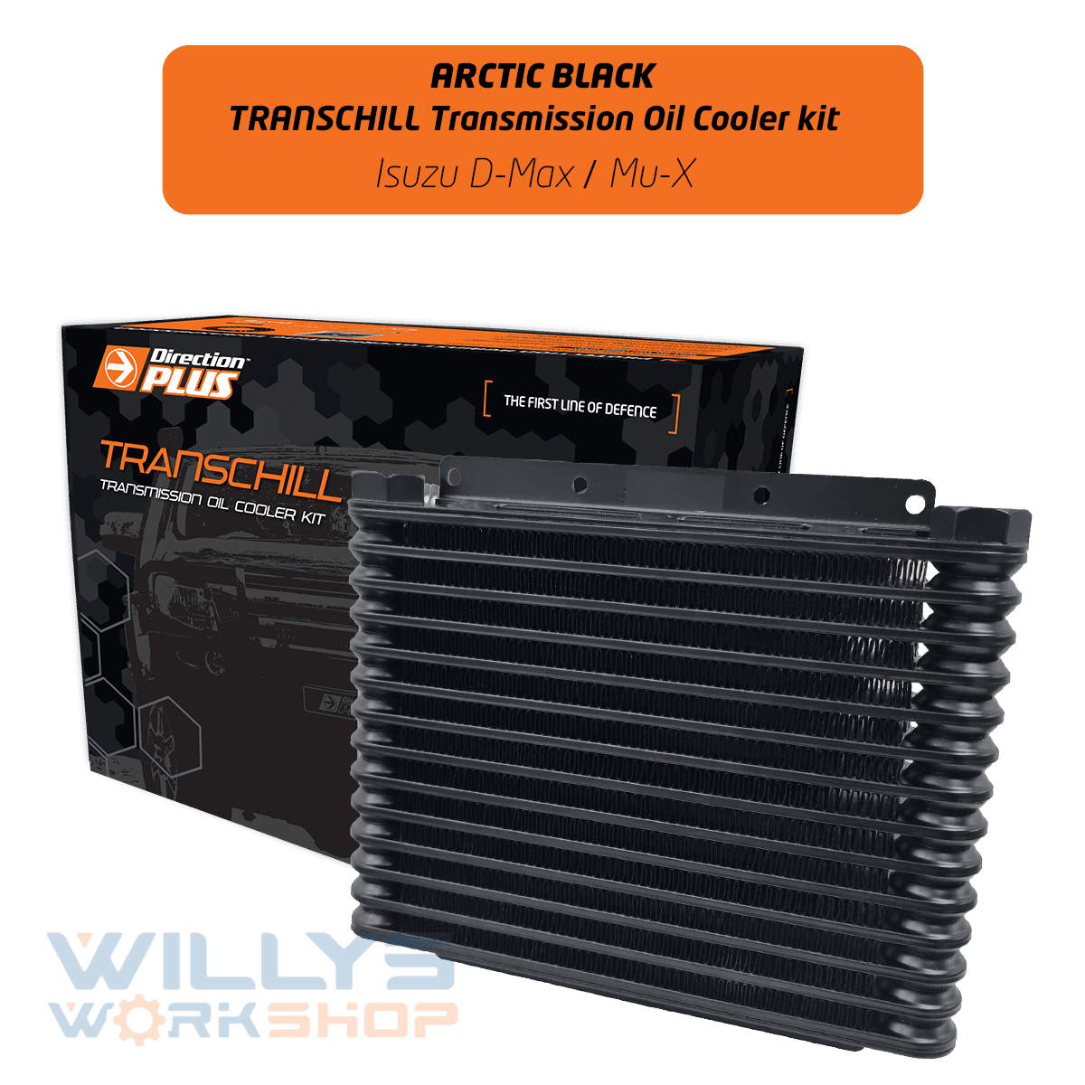 Transchill Arctic Black Transmission Oil Cooler Kit for Isuzu D-Max / Mu-X