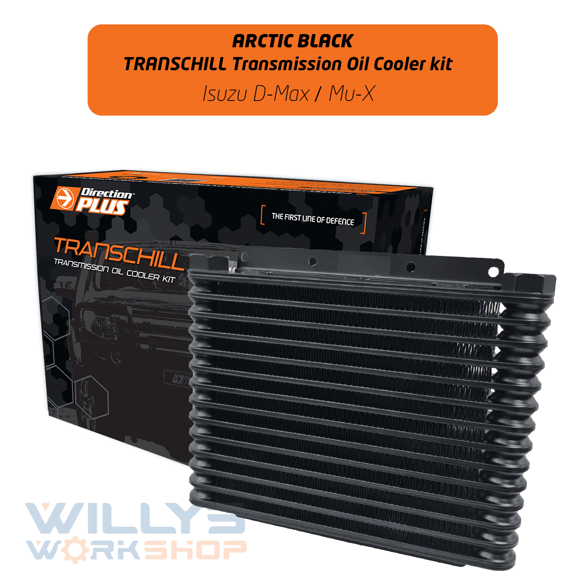 Transchill Arctic Black Transmission Oil Cooler Kit for Isuzu D-Max / Mu-X