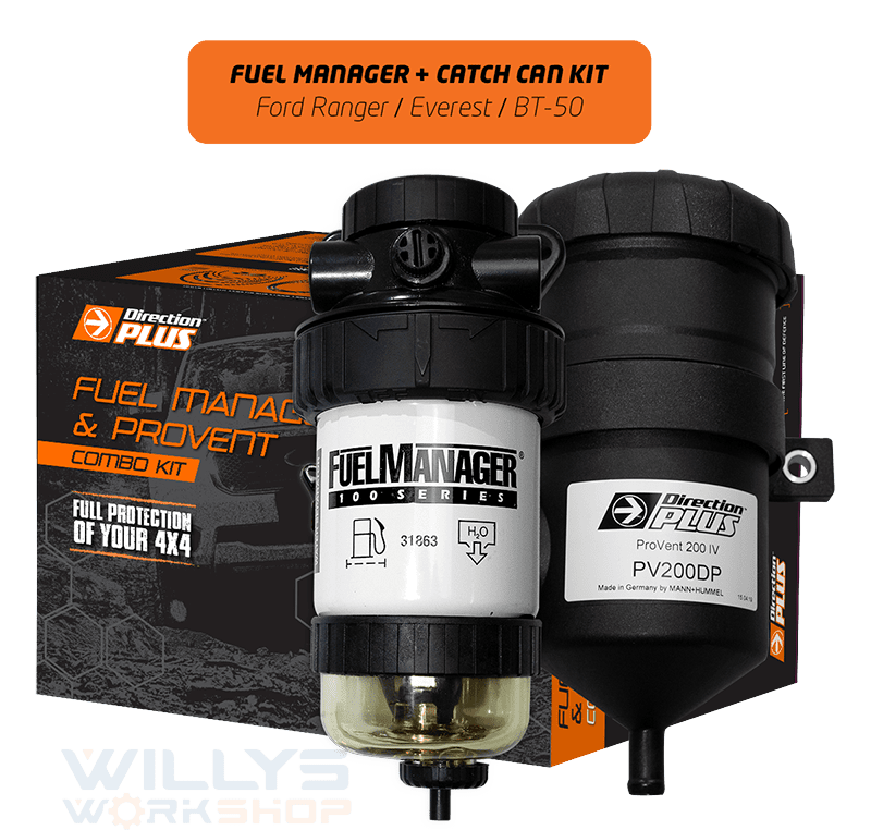 FMPV661DPK Fuel Manager Pre Filter + Catch Can Kit Ranger / Everest / BT-50 (FMPV661DPK)