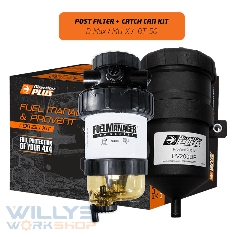 PFPV645DPK Fuel manager Post-Filter & Catch Can Kit DMAX / Mux / BT50 (PFPV645DPK)