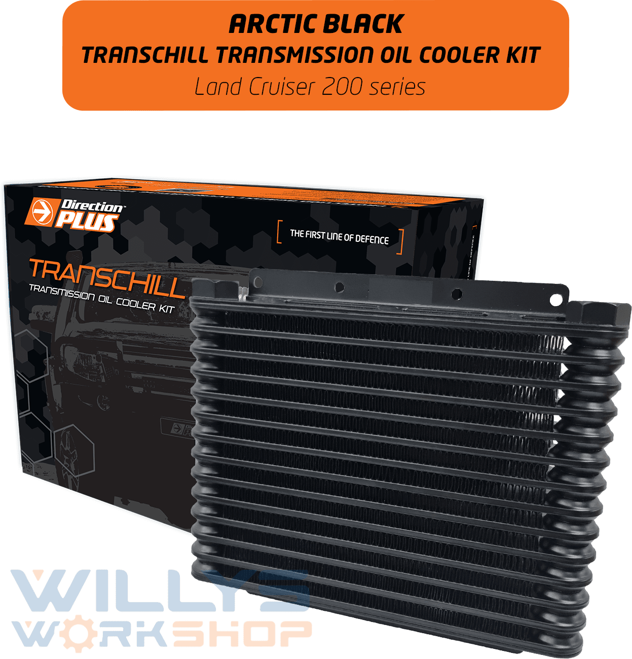 TCB615DPK Transchill Arctic Black Transmission Cooler Kit Landcruiser 200 Series (TCB615DPK)